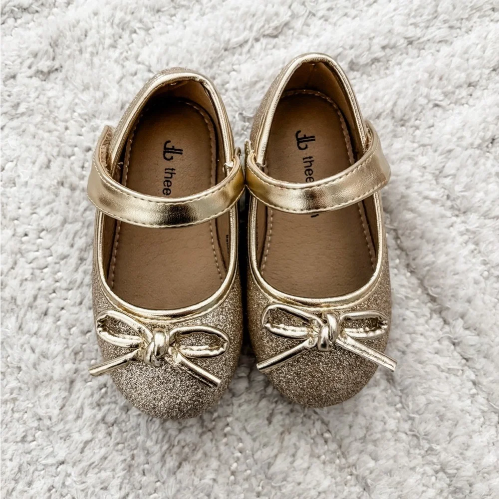 THEE BRON Girl's Toddler/Little Kid Ballet Mary Jane Flat Dress Shoes - Size 6